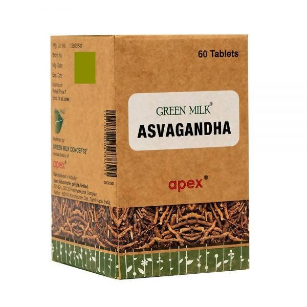 Apex Ayurvedic Green Milk Asvagandha Tablets | Grocsy