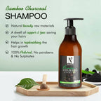 NutriGlow NATURAL'S Bamboo Charcoal Shampoo | Grocsy