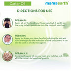 Mamaearth Castor Oil For Skin , Hair and Nails | Grocsy