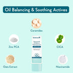 Wishcare 5% Niacinamide Oil Balance Fluid Sunscreen | SPF50 | Grocsy