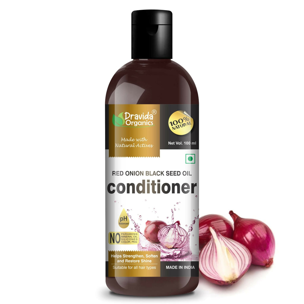 Dravida Organics Red Onion Black Seed Oil Hair Conditioner | Grocsy