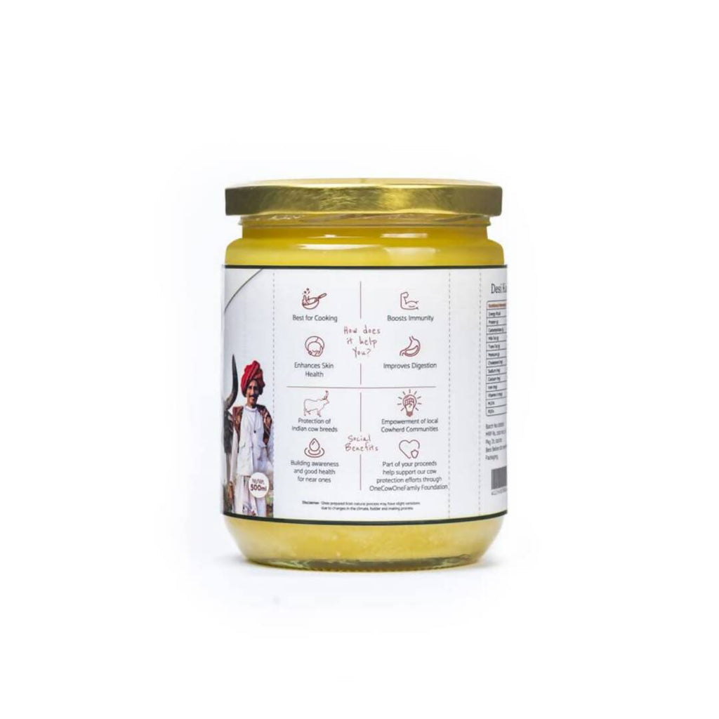Kudej Desi Kankrej Cow A2 Ghee | Premium and Organic Desi Ghee | Cultured Pure Ghee | Grocsy