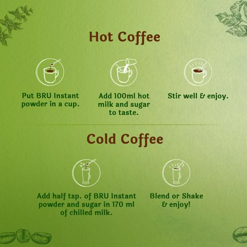 BRU Instant Coffee Powder - Rich Aroma Granules | Grocsy