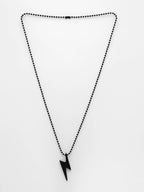 NVR Men Black Plated Flash Pendent With Chain | Grocsy