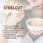 Nutriorg Gluten Free Raw Steelcut Oats | Grocsy