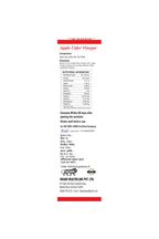 Shane Apple Cider Vinegar Juice