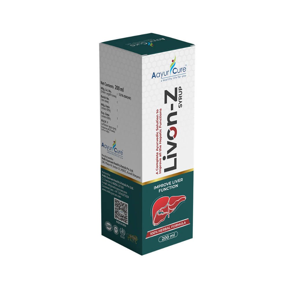 Aayur Cure Livon-Z Syrup | Grocsy