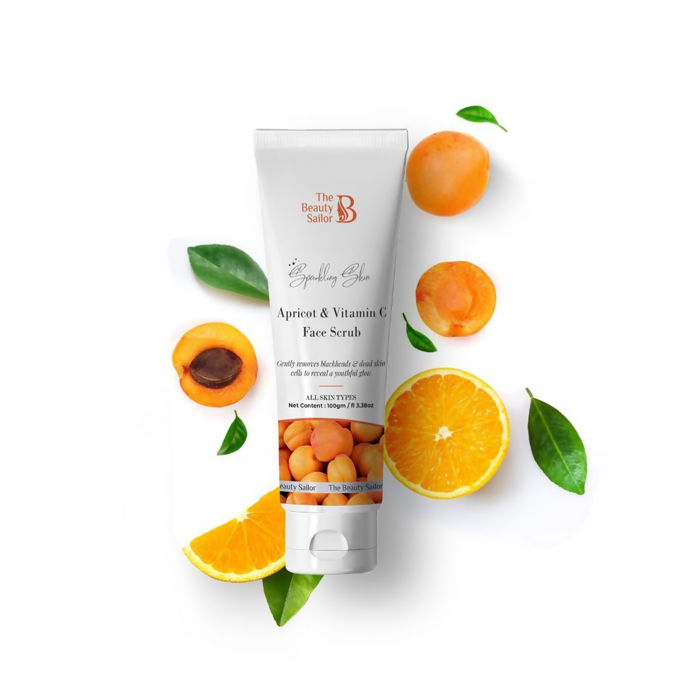 The Beauty Sailor Apricot And Vitamin C Face Scrub | Grocsy