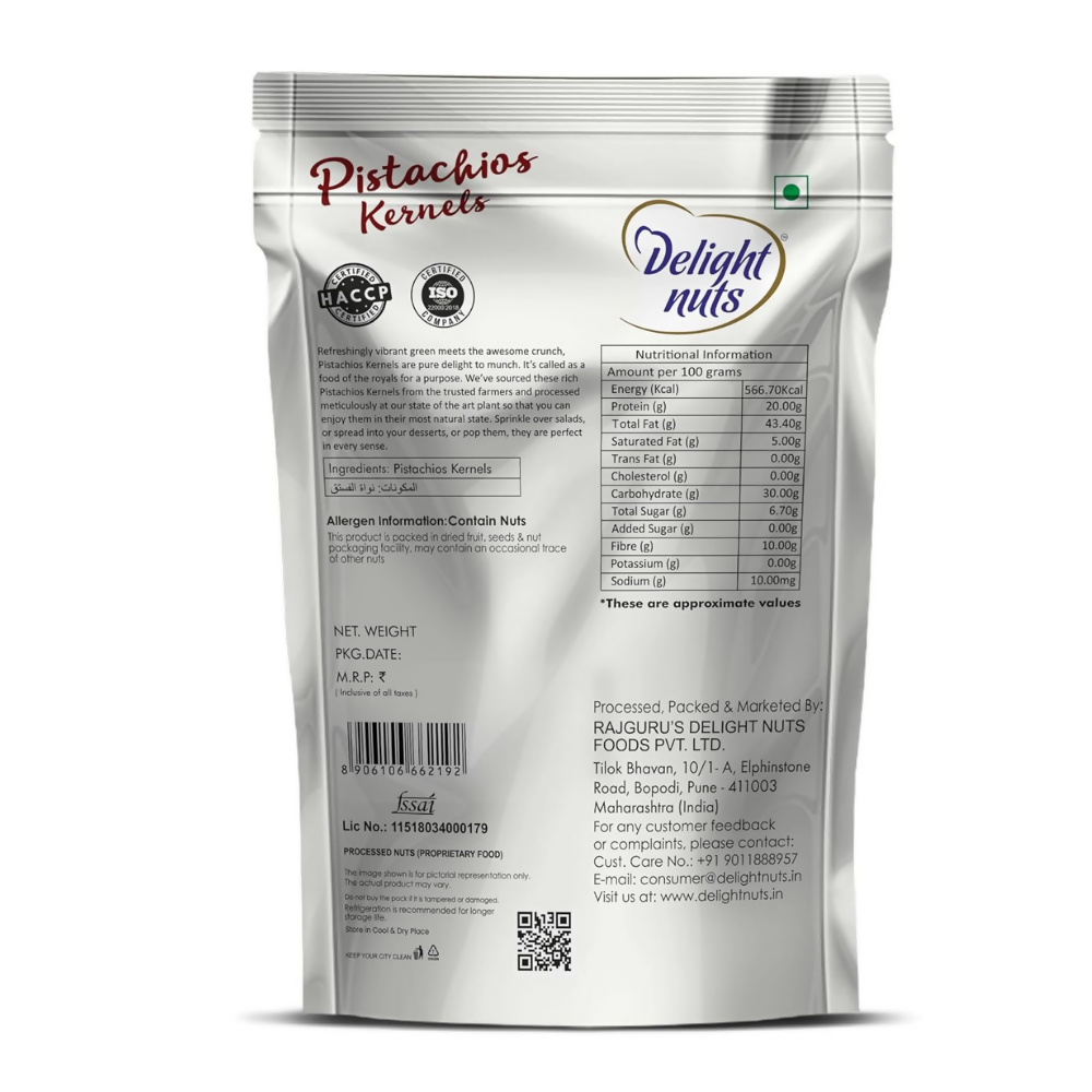 Delight nuts Pistachios Kernels | Grocsy