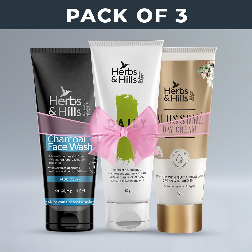 Herbs & Hills Daily Essential Kit- Oily skin | Grocsy