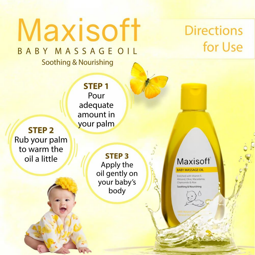 Maxisoft Baby Massage Oil For Kids | Grocsy