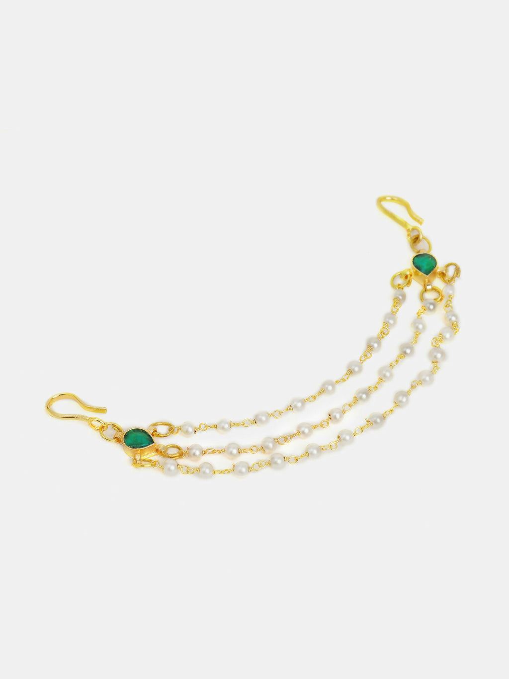Ruby Raang Kundan Hair Accessory | Grocsy