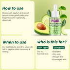 PLIX The Plant Fix Barrier Repair Regime Combo with Avocado Serum & Cleanser | Grocsy