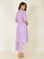 Aramya A-line Soft Cotton Solid Women's Kurta - Pink | Grocsy