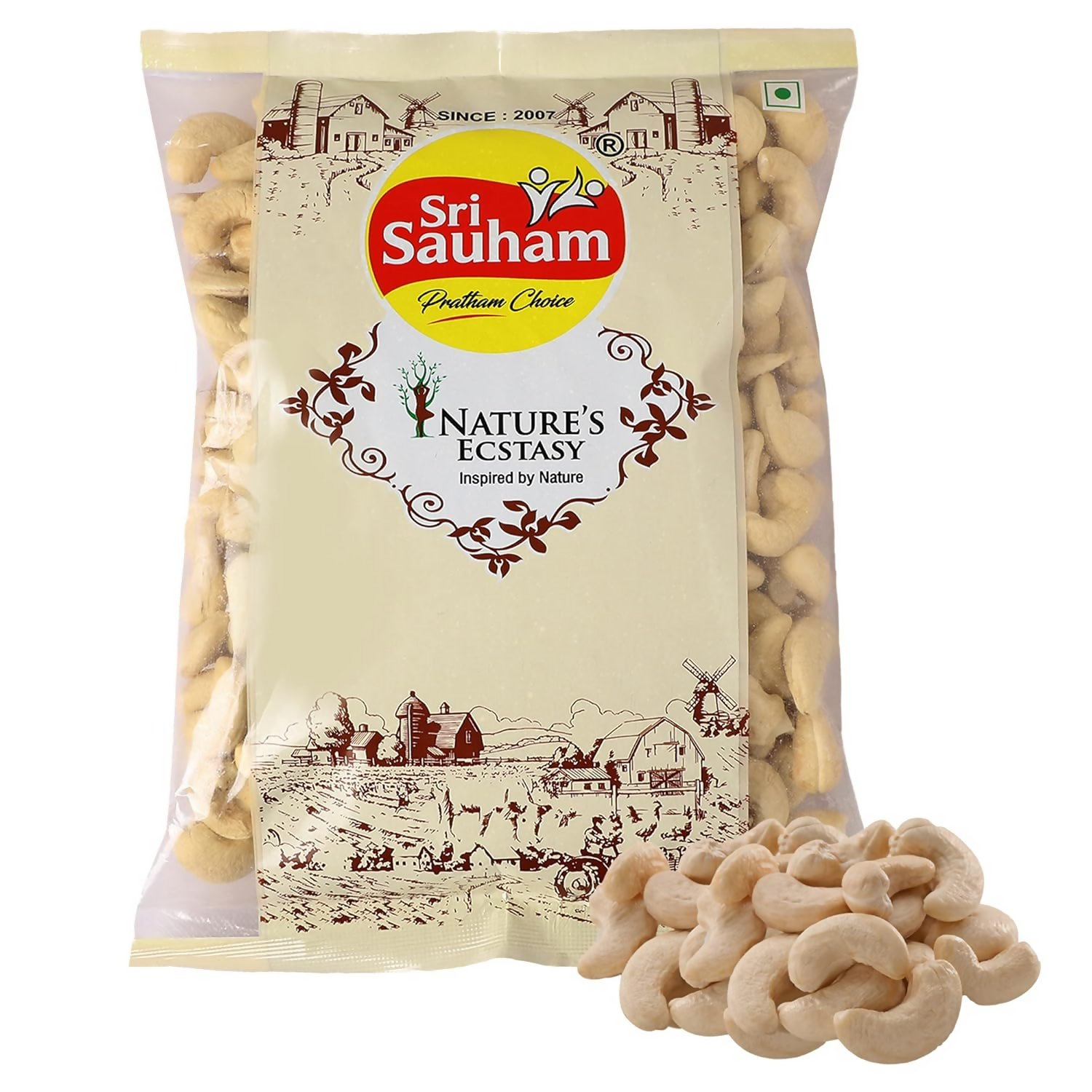 Sri Sauham Premium Dry Fruits – Natural Raw Cashew Nuts | Grocsy