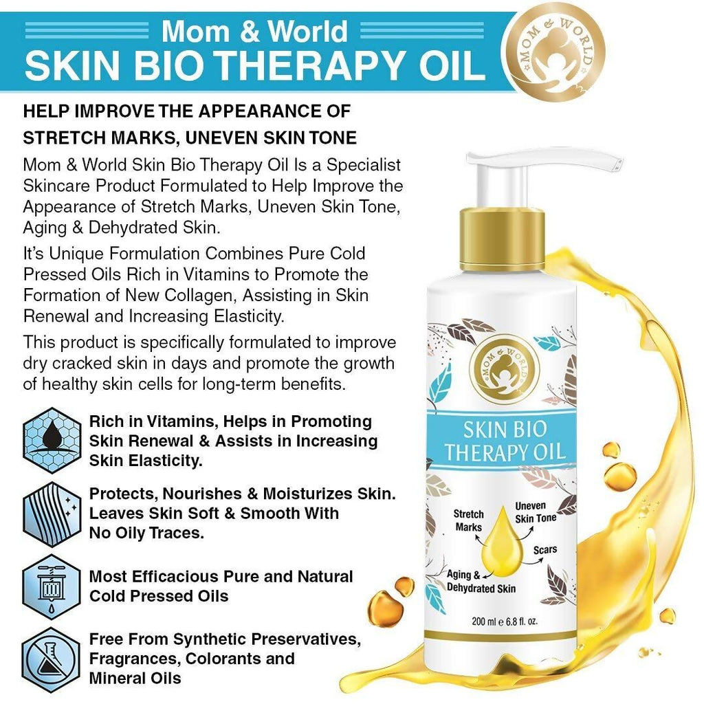 Mom & World Skin Bio Therapy Oil For Stretch Marks | Grocsy