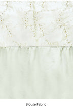 Green Organza Jari Silk Floral Embroidered Festive Saree - Nimaya Denzy | Grocsy