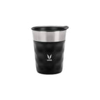 Vaya Popcup Insulated Coffee Mug Tumbler With Lid - 250 ml (Black) | Grocsy