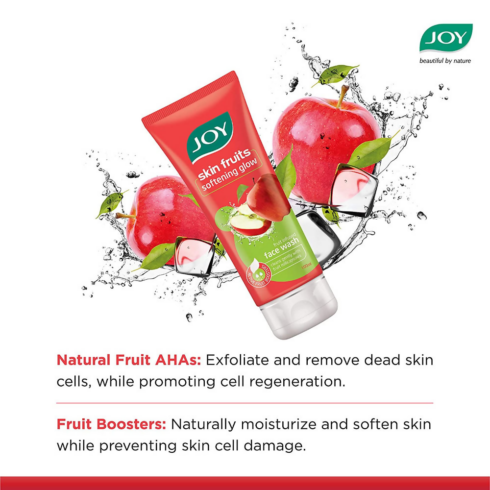 Joy Apple Face Wash For Skin Softening Dead Skin Removal & Exfoliation | Grocsy