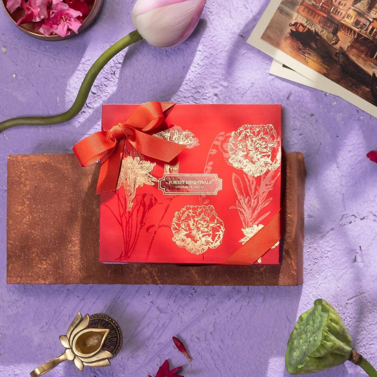 Forest Essentials Heritage Skin Renewal Ritual Gift Box | Grocsy
