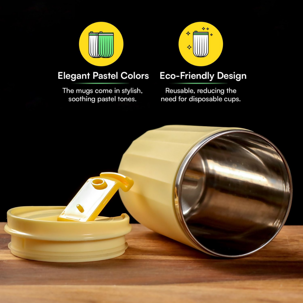 Udyan Tea Stainless Steel Vacuum Insulated Tumbler - Honey Yellow | Grocsy