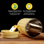 Udyan Tea Stainless Steel Vacuum Insulated Tumbler - Honey Yellow | Grocsy