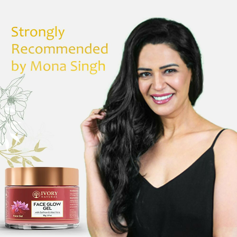 Ivory Natural Face Glow Gel For Instant Glow And Timeless Radiance, Achieve Glowing And Shiny Face | Grocsy
