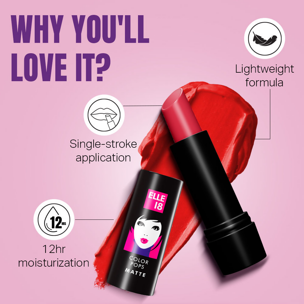 Elle 18 Color Pop Matte Lip Color - R35 Red Wave | Grocsy