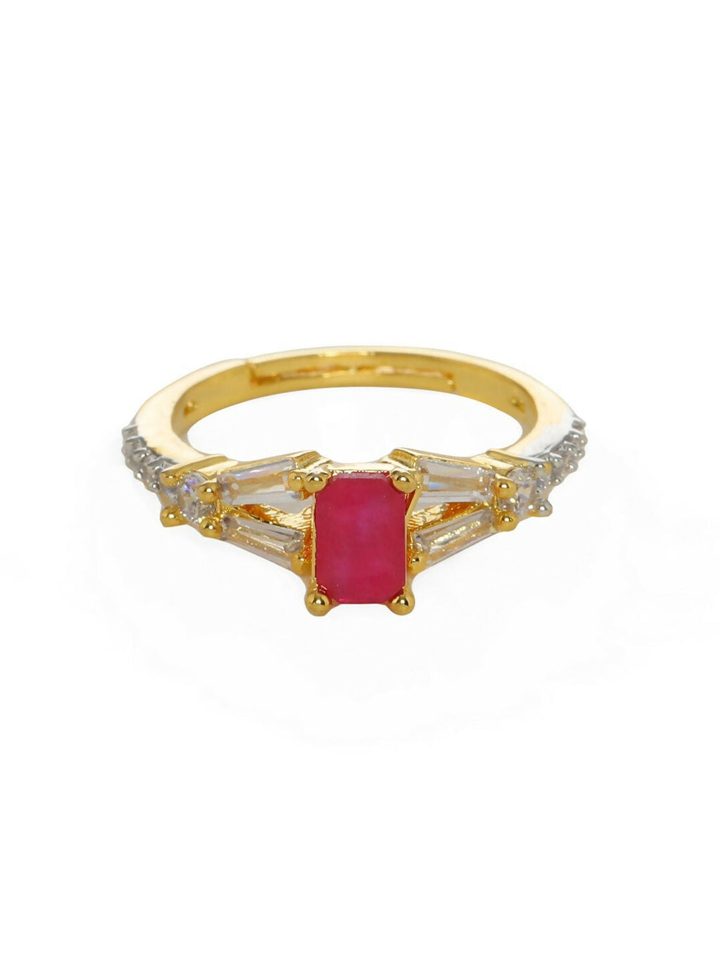 Diamond and Ruby Ring- Ruby Raang | Grocsy