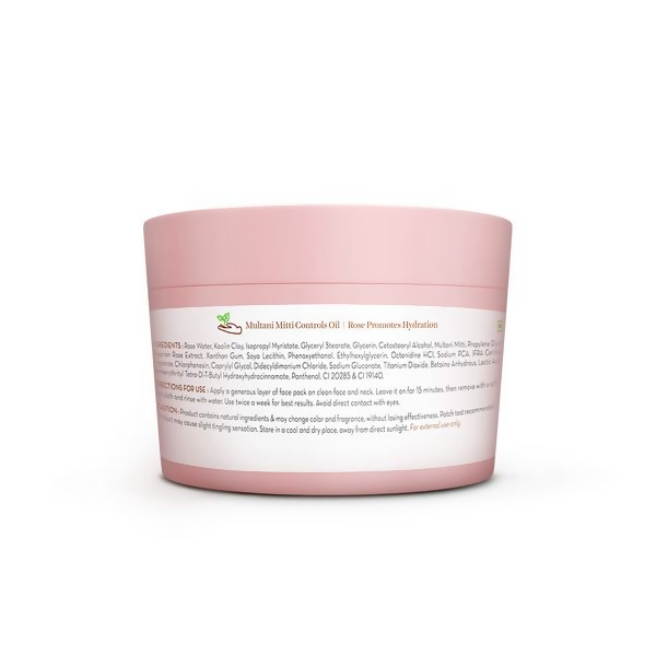 Mamaearth Multani Mitti Oil Balance Face Pack with Multani Mitti & Bulgarian Rose | Grocsy