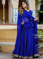 Lehenga Mart Designer Indian Wedding Lehenga Choli-Blue | Grocsy