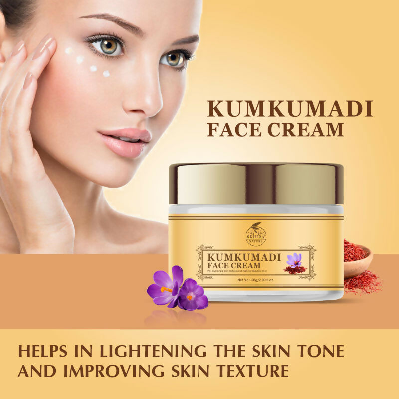 Skiura Nature Kumkumadi Saffron Face Cream | Grocsy