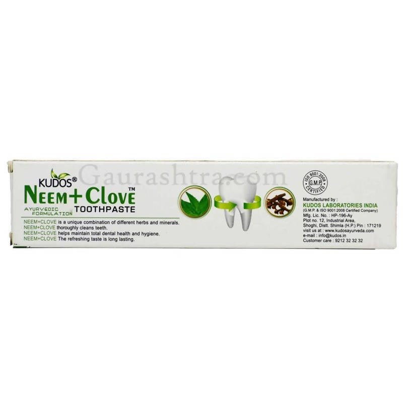 Kudos Ayurveda Neem + Clove Toothpaste | Grocsy