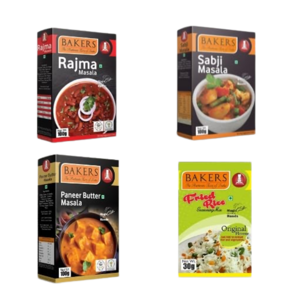 BAKERS Paneer Butter Masala , Rajma Masala , Sabzi Masala , Fried Rice Mix | Grocsy