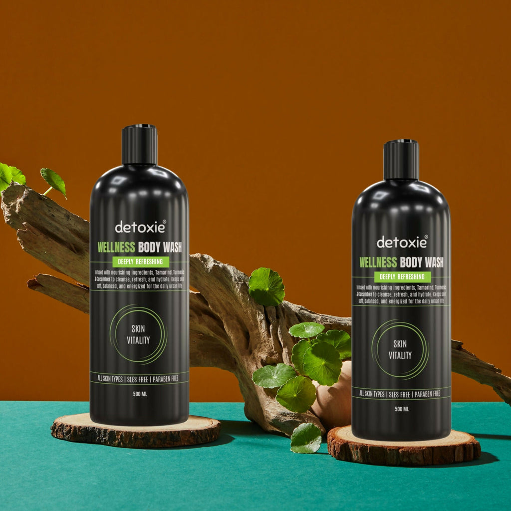 Detoxie Body Wash with Loofah - Wellness | Grocsy