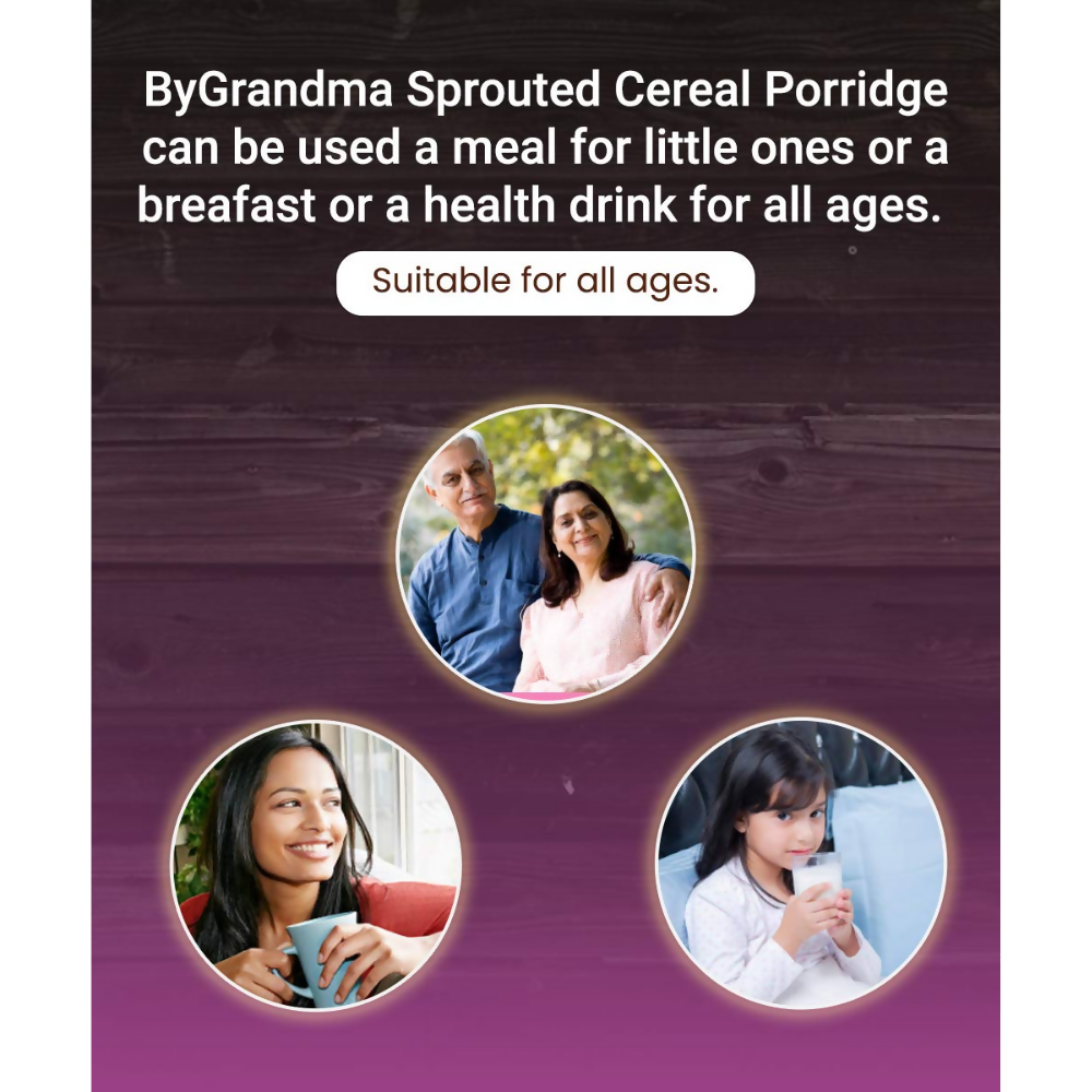 By Grandma Sprouted Cereal Mix - Sprouted Wheat, Dates and Almond | Grocsy