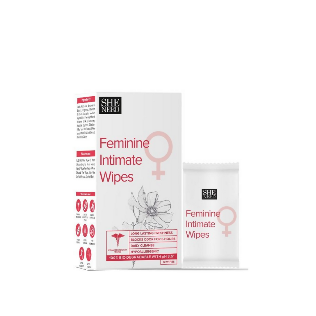 Sheneed Feminine Intimate Wipes | Grocsy