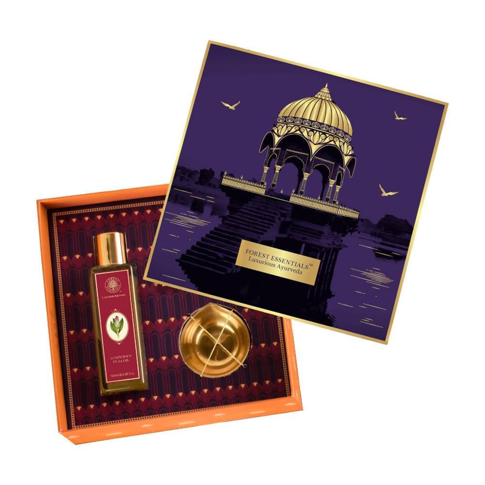 Forest Essentials Lakshmi Puja Oil Gift Box | Grocsy