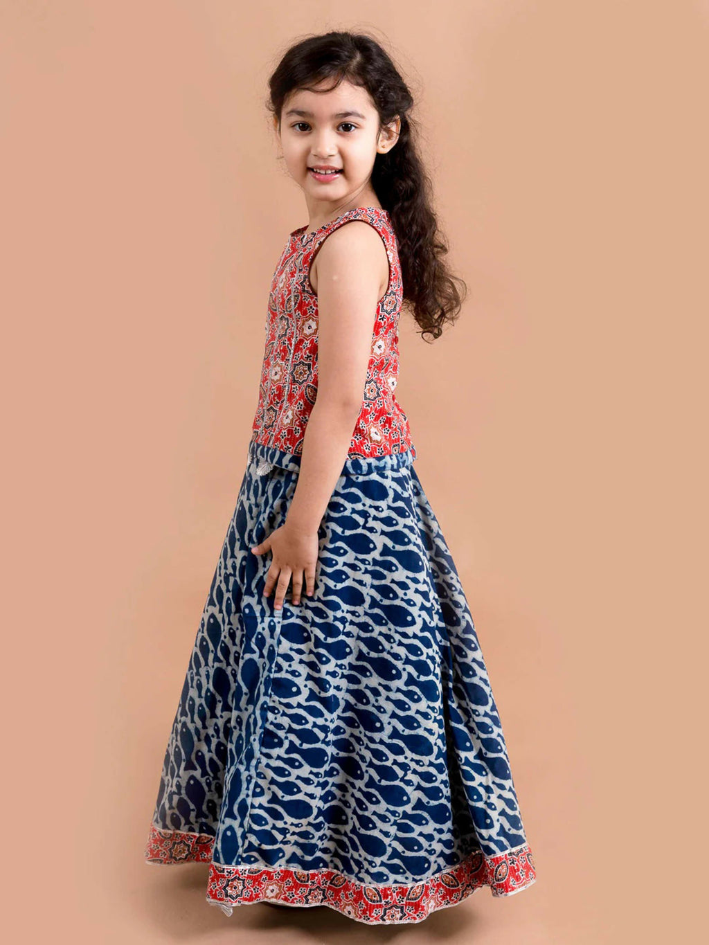 Joban Fashion Girl's Multi Color Lehenga Choli | Grocsy