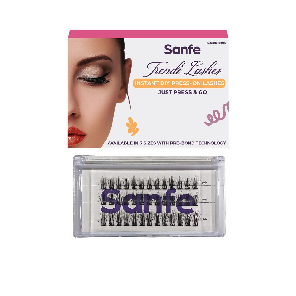 Sanfe Instant DIY Press On Lashes False Eyelashes | Grocsy