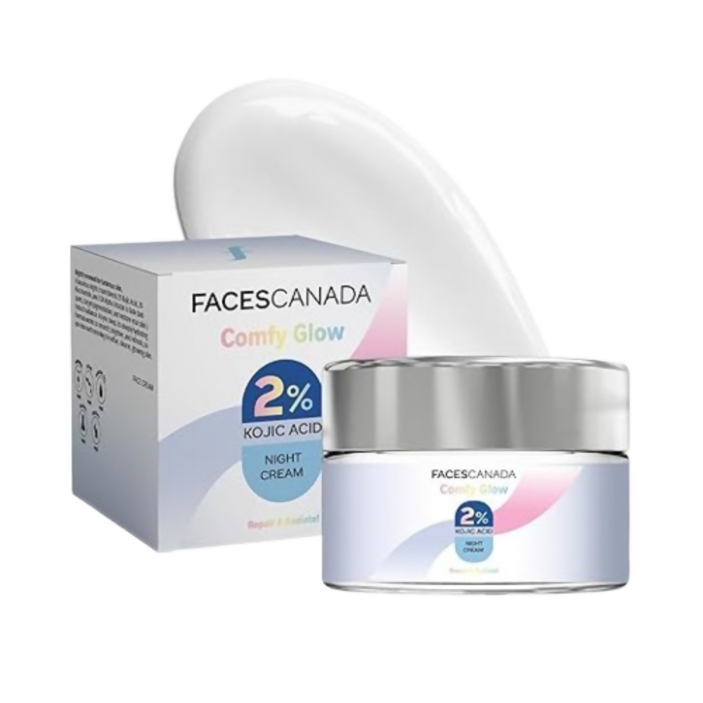 Faces Canada Comfy Glow 2% Kojic Acid Night Cream | Grocsy