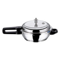 Vinod 18/8 Stainless Steel Outer Lid Sandwich Bottom Deep Pan Pressure Cooker | Grocsy