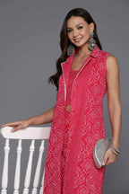 Ahalyaa Women's Traditional Wear Co-ods - Pink | Grocsy
