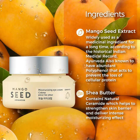 The Face Shop Mango Seed Moisturizing Eye Cream - Korean Skincare | Grocsy