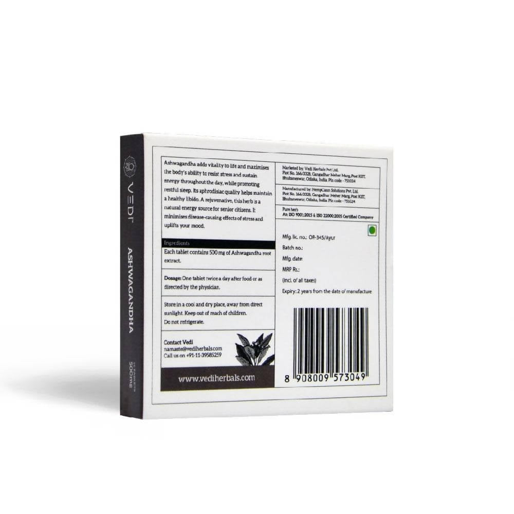Vedi Herbals Ashwagandha Tablet | Grocsy