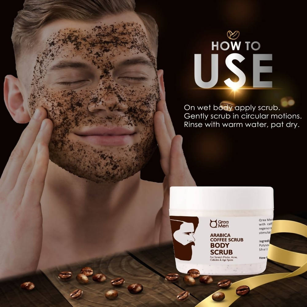Qraa Men Arabica Coffee Scrub Body Scrub | Grocsy