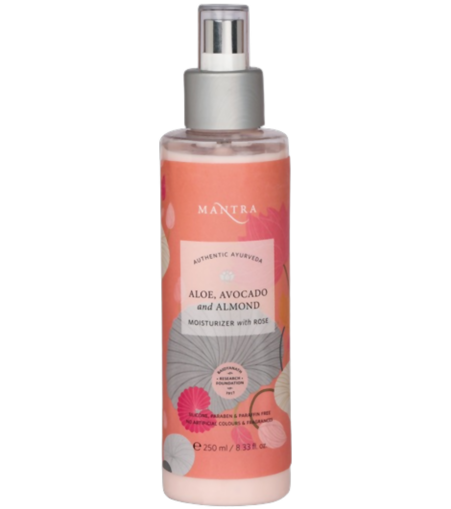 Mantra Herbal Aloe, Avocado And Almond Moisturiser With Rose | Grocsy