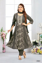 Joban Fashion Cotton Grey Color Kurta Set | Grocsy