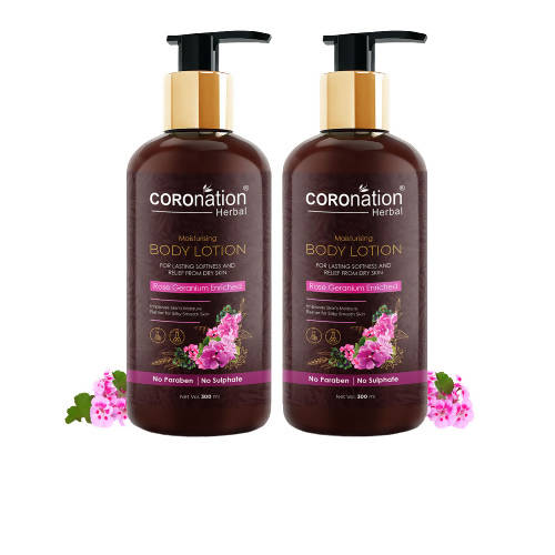 Coronation Herbal Rose Geranium Enriched Body Lotion | Grocsy