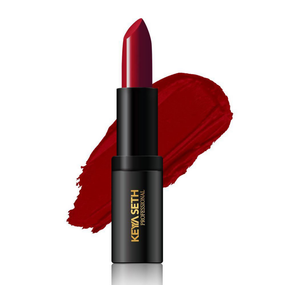 Keya Seth Aromatherapy Professional Matte Lipstick - Deep Bright Red | Grocsy
